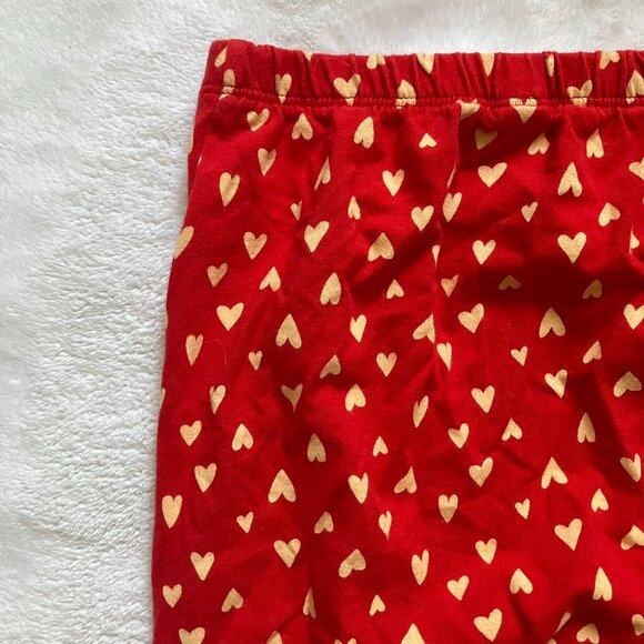 Old Navy Baby 18-24M Heart Print Leggings Red Pants EUC Toddler - Picture 9 of 12